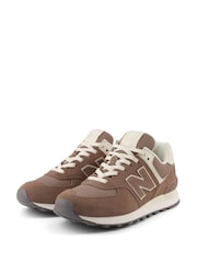 New Balance Brown Womens 574 Trainers - Image 7 of 13