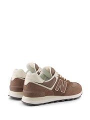 New Balance Brown Womens 574 Trainers - Image 9 of 13