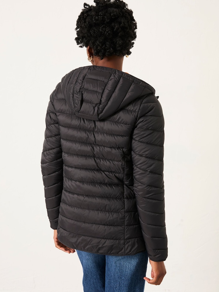 FatFace Ruby Black Lightweight Puffer Coat - Image 2 of 6
