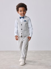Baker by Ted Baker Waistcoat Shirt And Trousers Set - Image 1 of 16