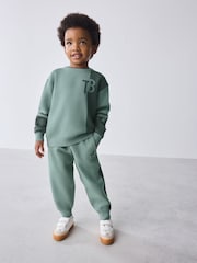 Baker by Ted Baker Colourblock Knitted Sweatshirt and Joggers Set - Image 2 of 12