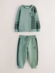 Baker by Ted Baker Colourblock Knitted Sweatshirt and Joggers Set - Image 6 of 12