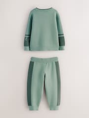 Baker by Ted Baker Colourblock Knitted Sweatshirt and Joggers Set - Image 7 of 12