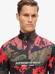 Superdry Orange Ski Base Layer Half Zip  Base Layers - Image 4 of 5