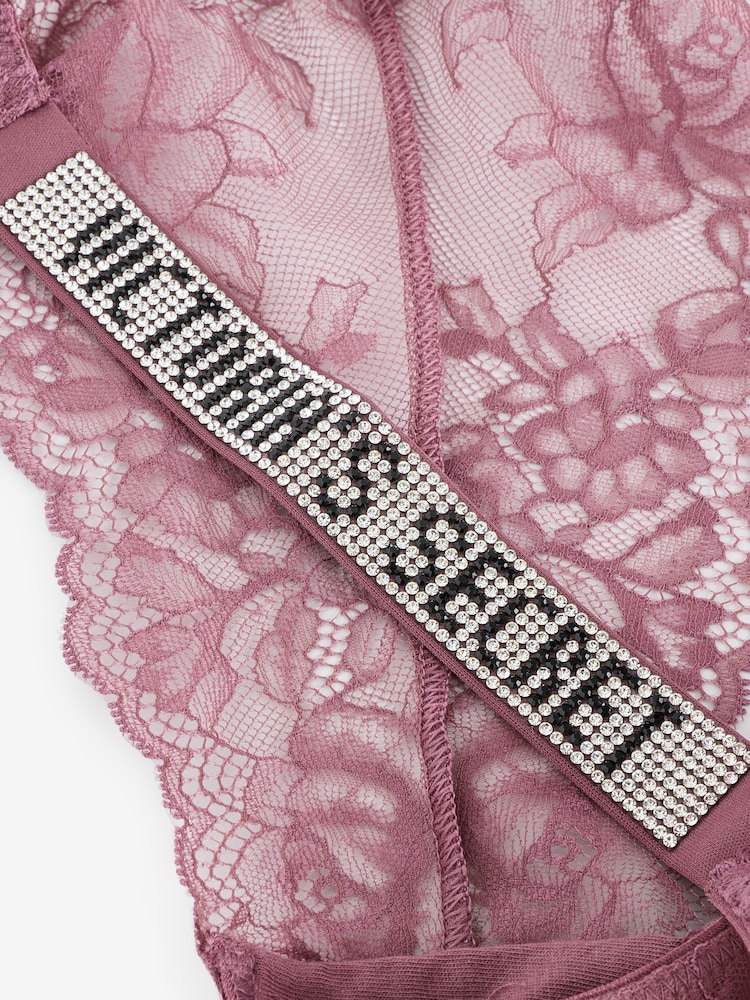 Victoria's Secret Purple Vapor Brazilian Shine Strap Knickers - Image 2 of 3