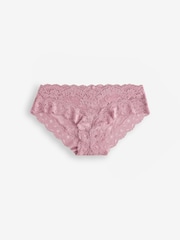 Victoria's Secret Rose Pink Hipster Lace Knickers - Image 1 of 3