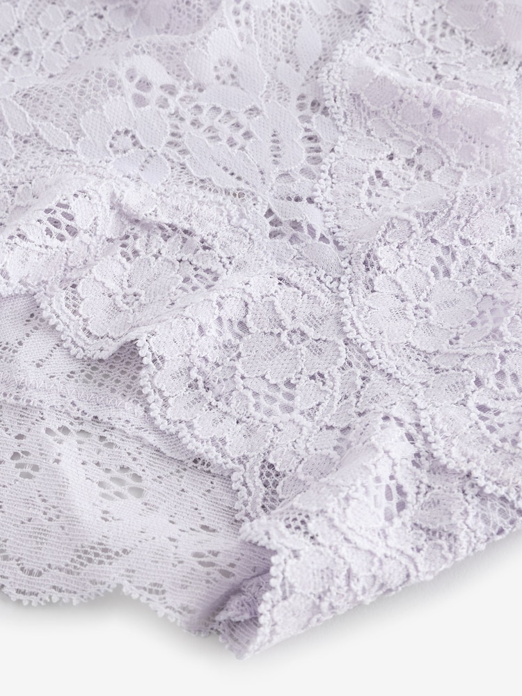 Victoria's Secret Feather Purple Hipster Lace Knickers - Image 3 of 3