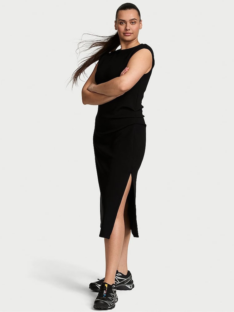 Victoria's Secret Pure Black Featherweight Knit Maxi Dress - Image 1 of 1