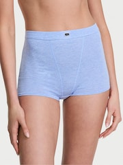 Victoria's Secret Heather Cornflower Blue High Waist Cotton Logo Knickers - Image 1 of 2
