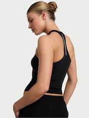 Victoria's Secret Black Elevate™ Racerback Tank Top - Image 2 of 3