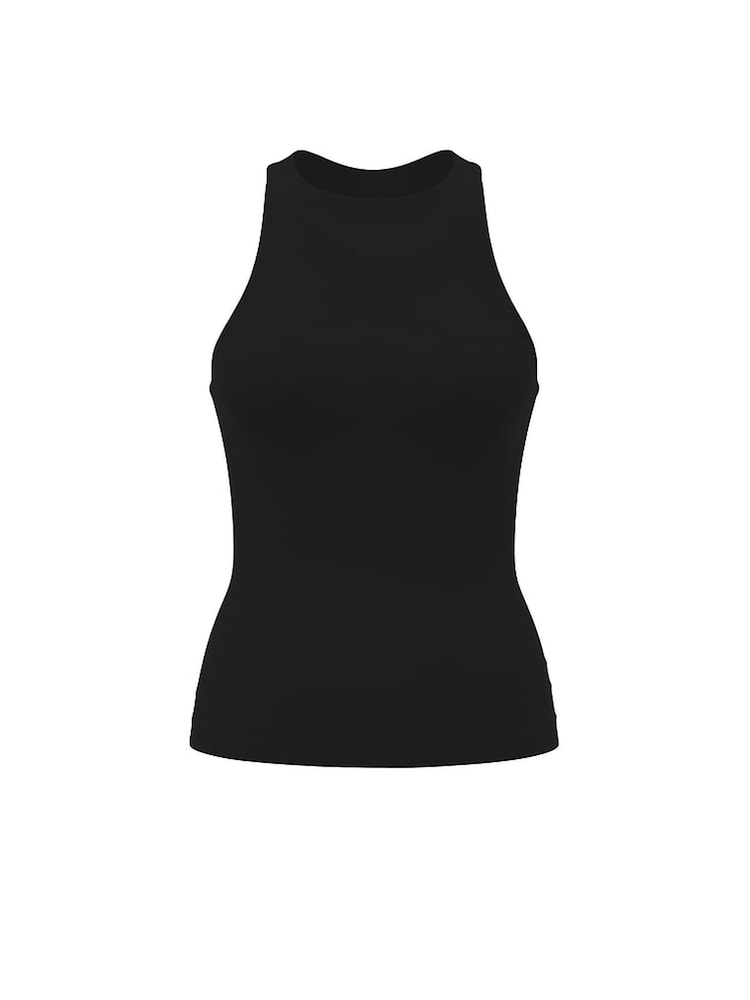 Victoria's Secret Black Elevate™ Racerback Tank Top - Image 3 of 3