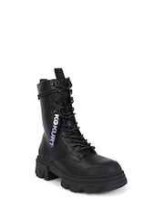 KG Kurt Geiger Trekker Lace Up2 Black Boots - Image 3 of 5