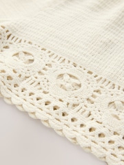 Cream Crochet Summer Shorts - Image 7 of 8