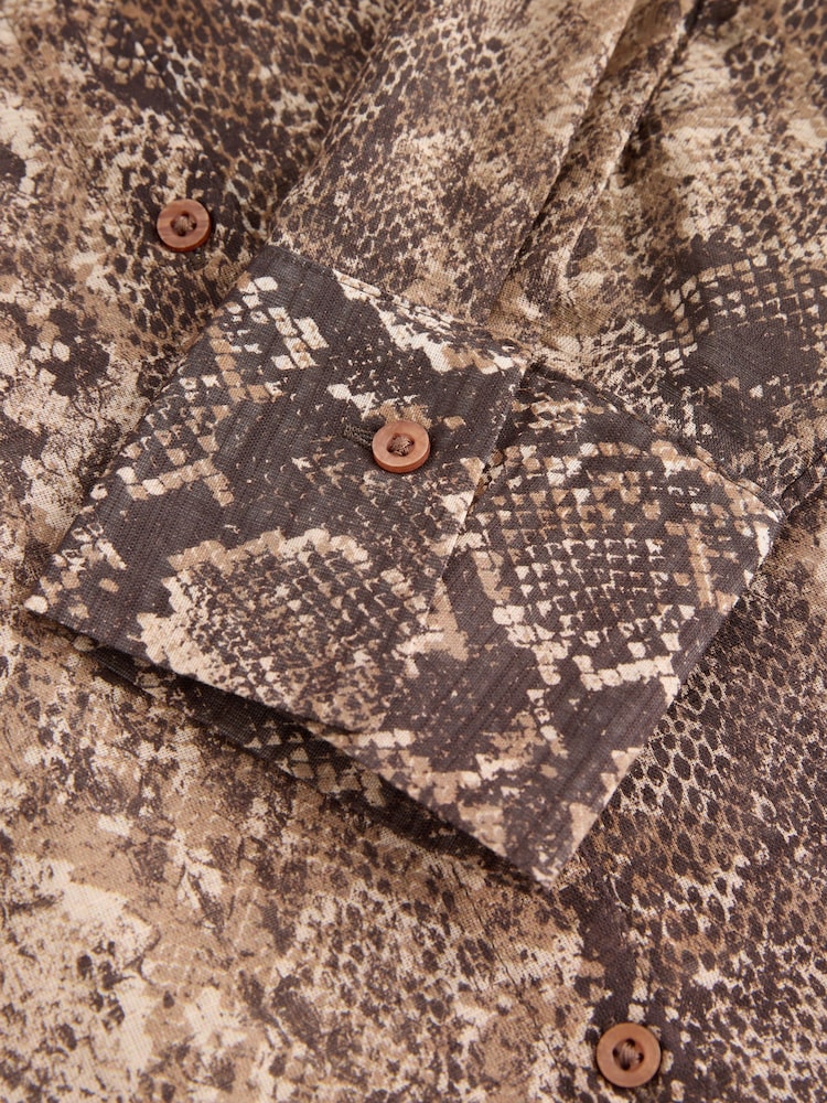 Brown Beach Shirt Cover-Up - Image 8 of 8