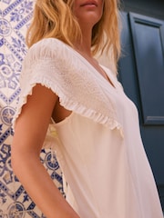 Crema - Mini Jersey Cap Sleeved Dress - Imagen 4 de 9
