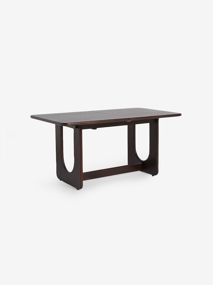MADE.COM Dark Mango Wood Arlo 6 to 8 Seater Extending Dining Table - Image 1 of 2
