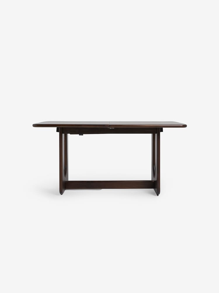 MADE.COM Dark Mango Wood Arlo 6 to 8 Seater Extending Dining Table - Image 2 of 2