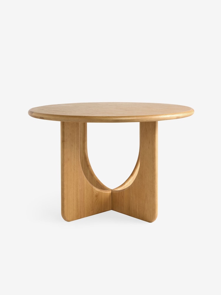 MADE.COM Oak Arlo Round 4 Seater Dining Table - Image 6 of 6