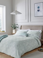 1951 Duck Egg Yana 100% Cotton Duvet Cover Set - Image 1 of 4