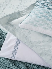 1951 Duck Egg Yana 100% Cotton Duvet Cover Set - Image 4 of 4