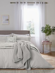 1951 Silver Rafi Duvet Cover and Set - Image 1 of 4