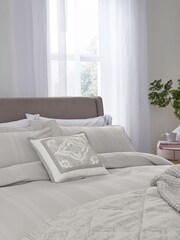 1951 Silver Rafi Duvet Cover and Set - Image 2 of 4