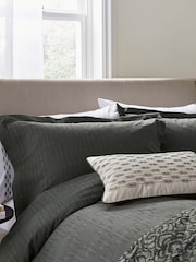 1951 Charcoal Yana 100% Cotton Duvet Cover Set - Image 2 of 6