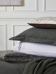 1951 Charcoal Yana 100% Cotton Duvet Cover Set - Image 3 of 6