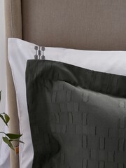 1951 Charcoal Yana 100% Cotton Duvet Cover Set - Image 4 of 6