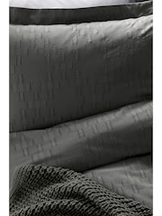 1951 Charcoal Yana 100% Cotton Duvet Cover Set - Image 6 of 6
