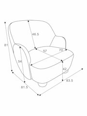 MADE.COM Clyde Abstract Weave Chocolate Brown Ellio Accent Chair - Image 3 of 3