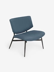 MADE.COM Steel Blue Cord Kuta Accent Chair - Image 1 of 3