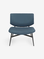 MADE.COM Steel Blue Cord Kuta Accent Chair - Image 2 of 3