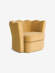 MADE.COM Soft Caramel Brown Velvet Maya Accent Chair - Image 5 of 5