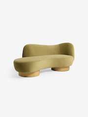 MADE.COM Fern Green Velvet Novara 2 Seater Sofa - Image 2 of 6