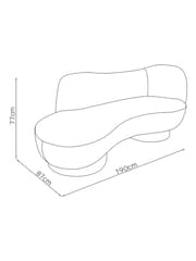MADE.COM Fern Green Velvet Novara 2 Seater Sofa - Image 4 of 6