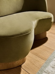 MADE.COM Fern Green Velvet Novara 2 Seater Sofa - Image 5 of 6