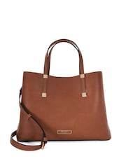 Dune London Brown 1 Dorry Large Unlined Tote Bag - Image 2 of 5