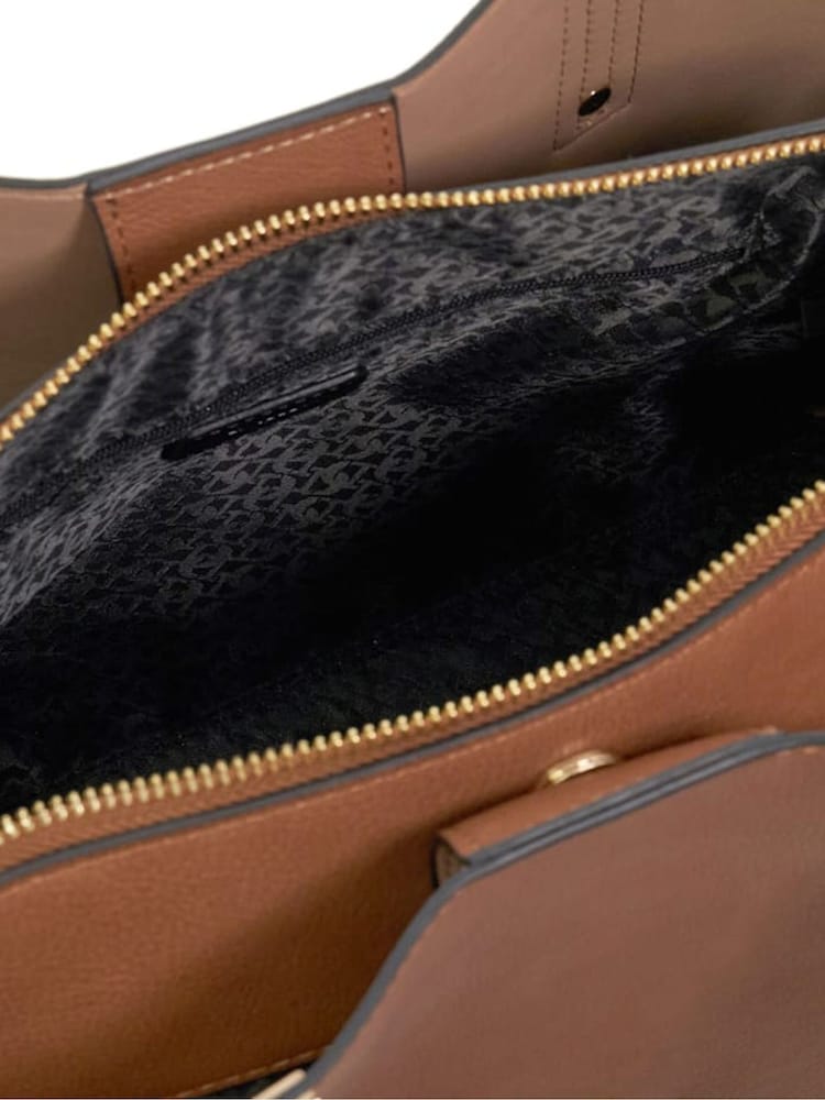 Dune London Brown 1 Dorry Large Unlined Tote Bag - Image 5 of 5