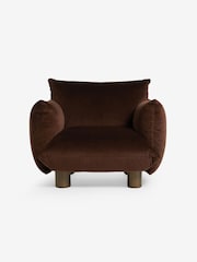 MADE.COM Chocolate Brown Jude Accent Chair - Image 6 of 6