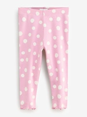 Blue Spot Printed Leggings 2 Pack - Image 3 of 3