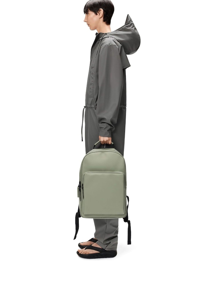 Rains Large Green Book Daypack Bag - Imagen 5 de 5