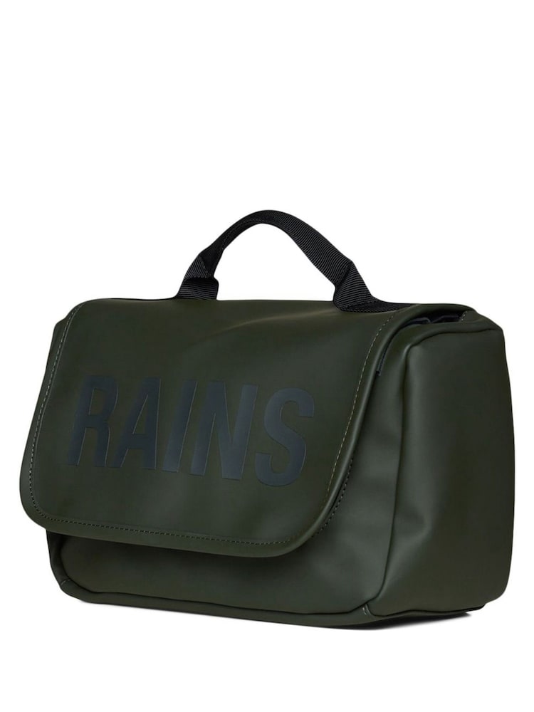 Rains Khaki Green Texel Wash Bag - Image 3 of 3