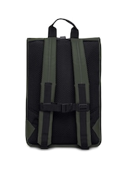 Rains Large Khaki Green Rolltop Rucksack - Image 2 of 4
