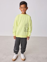 Baker by Ted Baker Oversized Graphic Sweatshirt and Joggers Set - Image 4 of 14