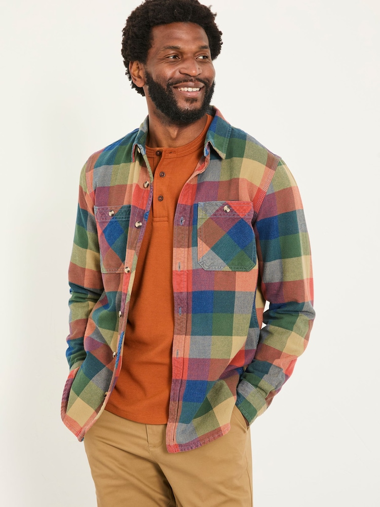 FatFace Rye Multi Long Sleeve Buffalo Check Shirt - Image 1 of 5 FatFace Rye Multi Long Sleeve Buffalo Check Shirt - Image 1 of 5