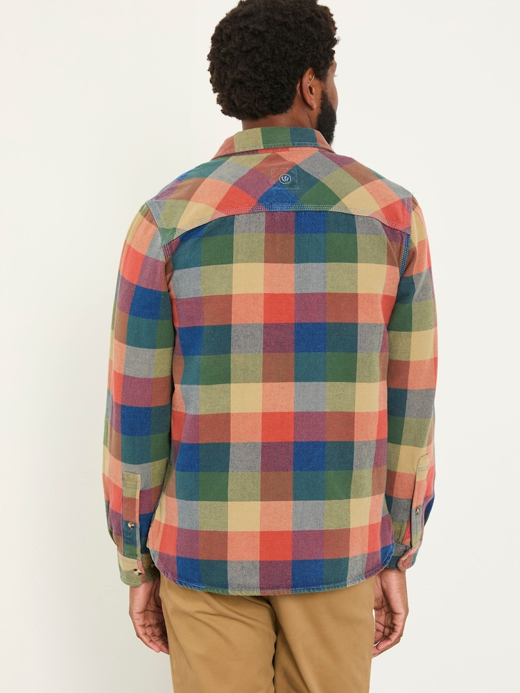 FatFace Rye Multi Long Sleeve Buffalo Check Shirt - Image 2 of 5 FatFace Rye Multi Long Sleeve Buffalo Check Shirt - Image 2 of 5