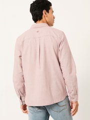 FatFace Tadlow Rust Red Long Sleeve Herringbone Shirt - Image 2 of 5