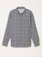 FatFace Charlton Navy Long Sleeve Check Shirt - Image 1 of 1