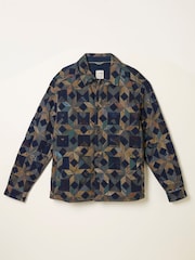 FatFace Khaki Green Stirling Quilted Overshirt - Image 1 of 7